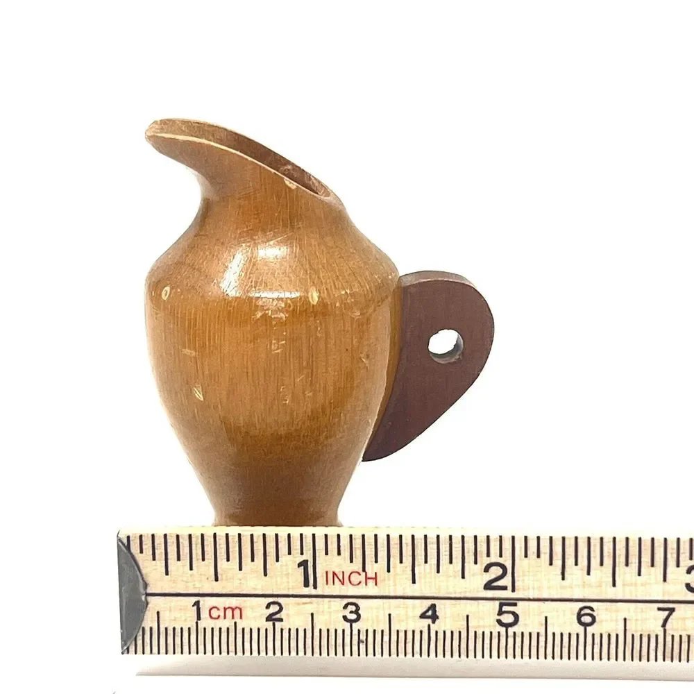Genuine Myrtlewood Products Bud Vase Pottery Wooden 3